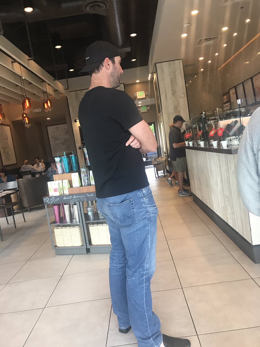 BakeSavvy's tweet photo. The look you make when you have a 1:00pm game today against the Indians and Starbucks is slow... good luck today @JustinVerlander https://t.co/ogPWFqUSWD
