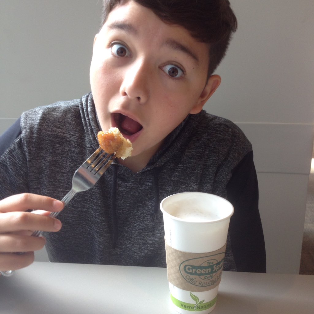 Celebrating Canada's 150 at the Green Spot Cafe! Best cinnamon buns in town!!