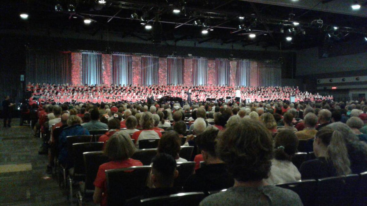 What a great choir! Shaw Centre now to Noon-  free and no rain!