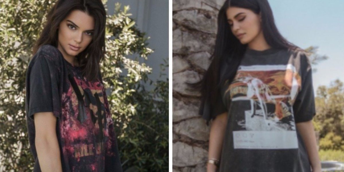 Kendall And Kylie Jenner Wearing T Shirt Dresses Popsugar