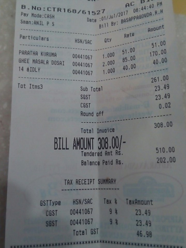 grovervj's tweet image. #Confusion or #exploitaion in #a2b. @GST_Council non AC hotel Chaging 18% instead of 12%.@askGST_GoI