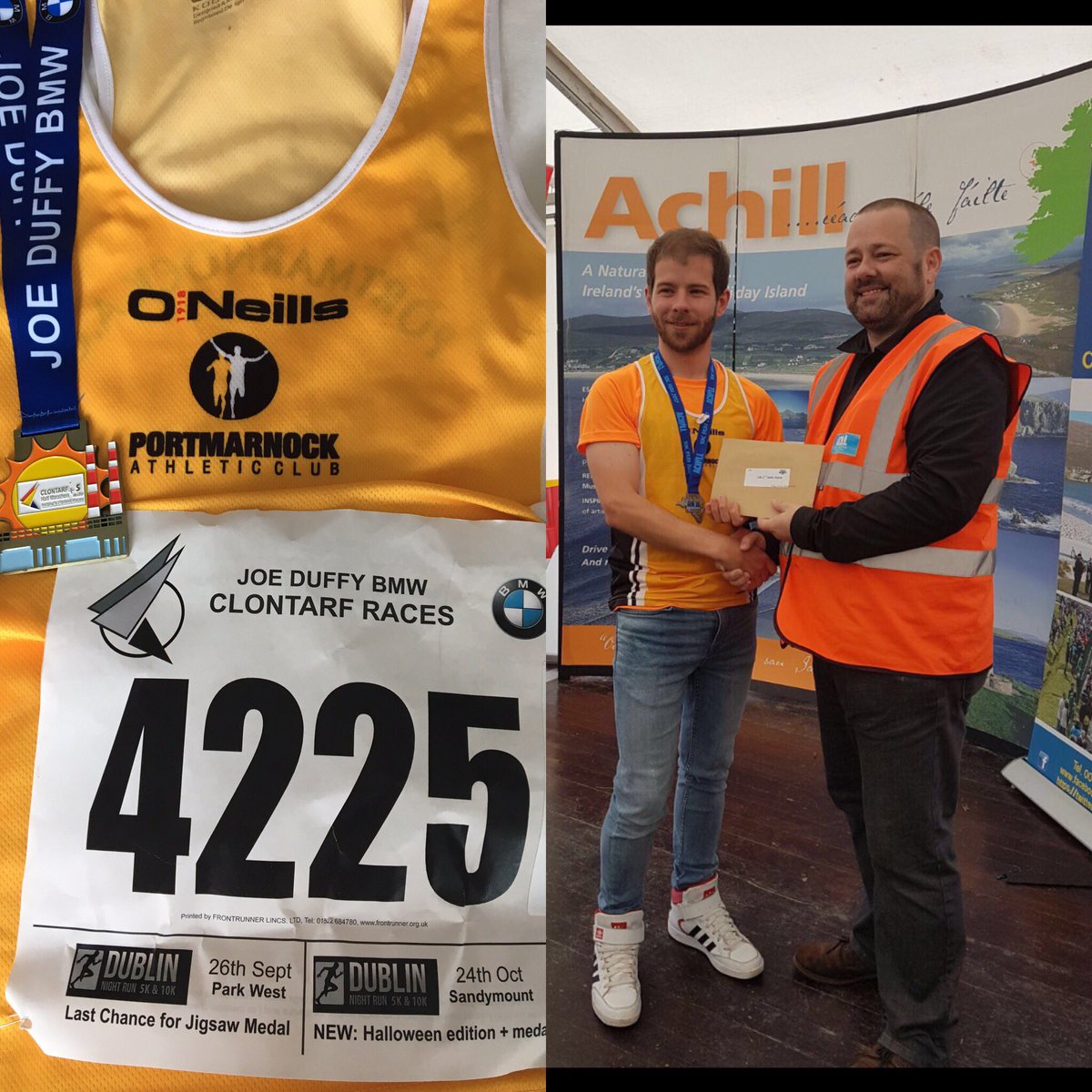 Where were you racing today ? Some of our athletes were competing in the clontarf marathon &amp; matt was competing in Achill comming second 💪