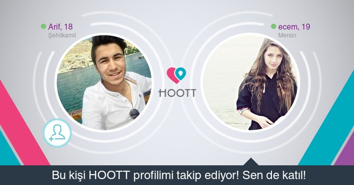 #HOOTTapp HOOTT süper! Takipçilerime gözat hemen. HOOTT ile eğlen! goo.gl/jPUaB0