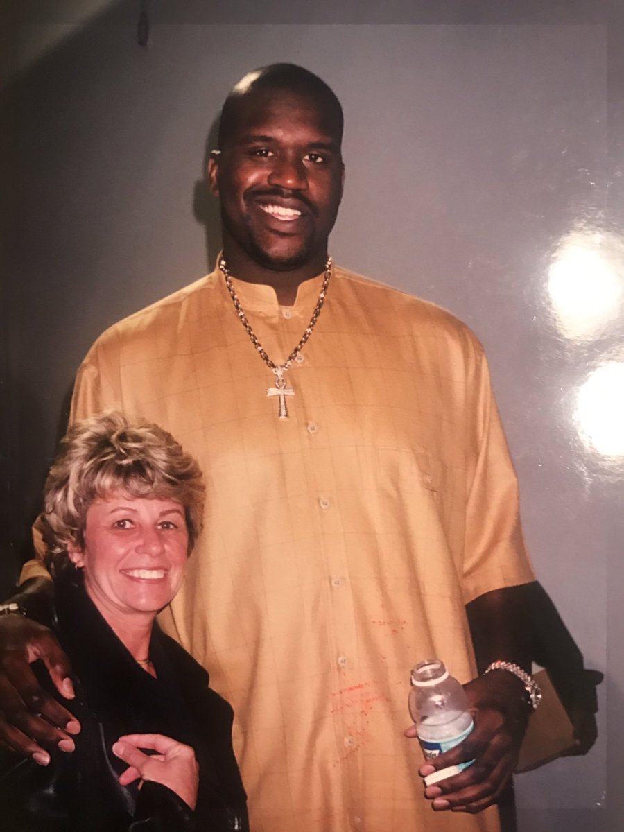 coachdavemiller's tweet photo. Your DAD was a BAD MAN on the court but off it there might not be a nicer dude @cynreef My mom's 1st trip to LA to meet @SHAQ #JohnSt #MB https://t.co/cJPR4inNpv