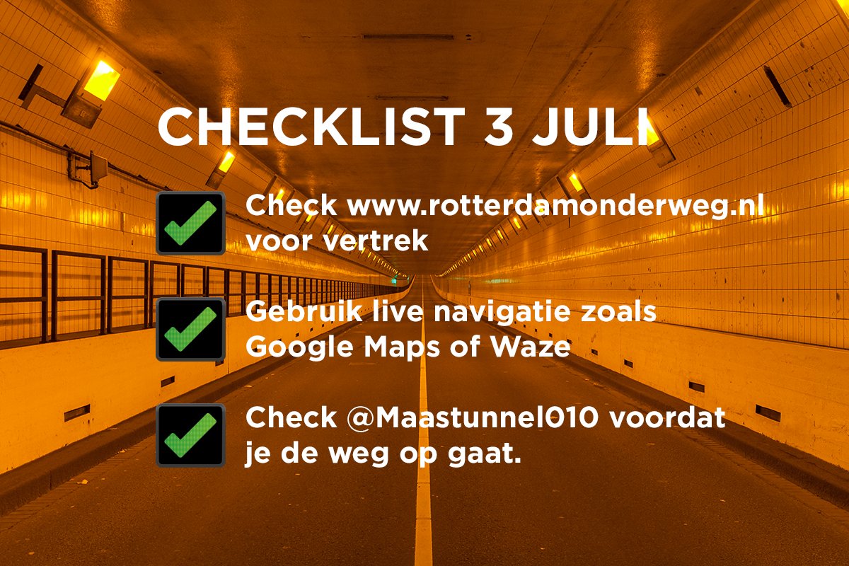 maastunnel010's tweet photo. Ga je volgende week met de auto de weg op? 
Hierbij een handige checklist: https://t.co/jWGFMdkEoA