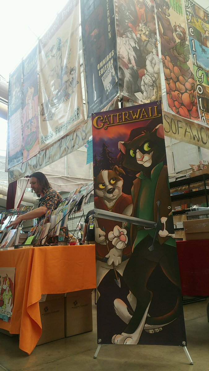 Spainimation's tweet photo. Are you @anthrocon? Come by the Sofawolf Press Booth I-01 at 4:30pm today for @Caterwall signing and free doodles! https://t.co/ub5Ghhev2n