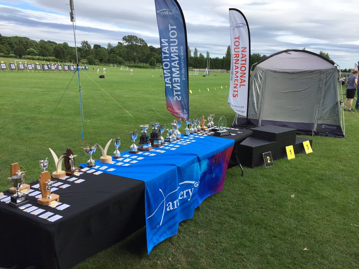 All ready for the <a href="/archerygb/">Archery GB</a> #JNOC2017 awards presentation.