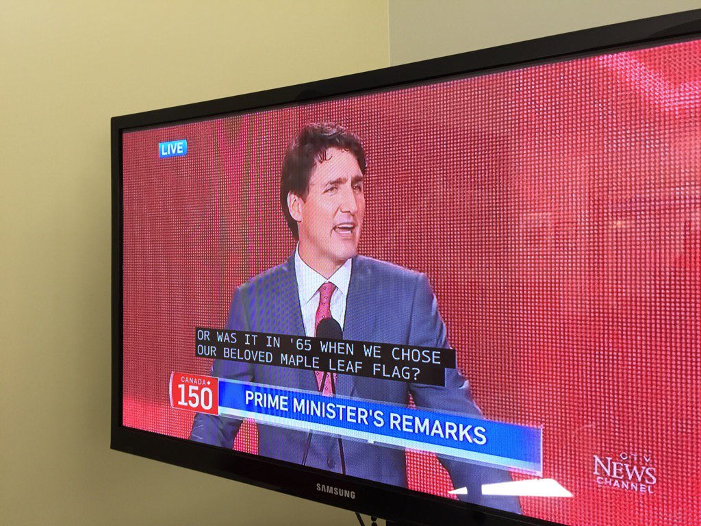 gaelhannan's tweet photo. Happy Canada 150!! Our Prime Minister, Justin Trudeau, just rocked it! Nous vous aimons, Justin! https://t.co/4C3M5Cb0kL