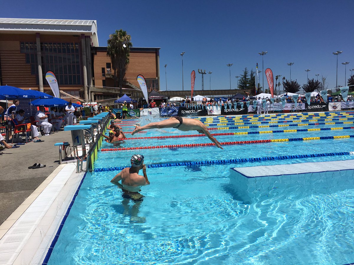 Go__master's tweet image. 2 récords mundiales de Alberiche (50M y 200L), uno europeo de Navarro (50M) y 12 de España masters en la 3ª jornada de #Badajoz2017
