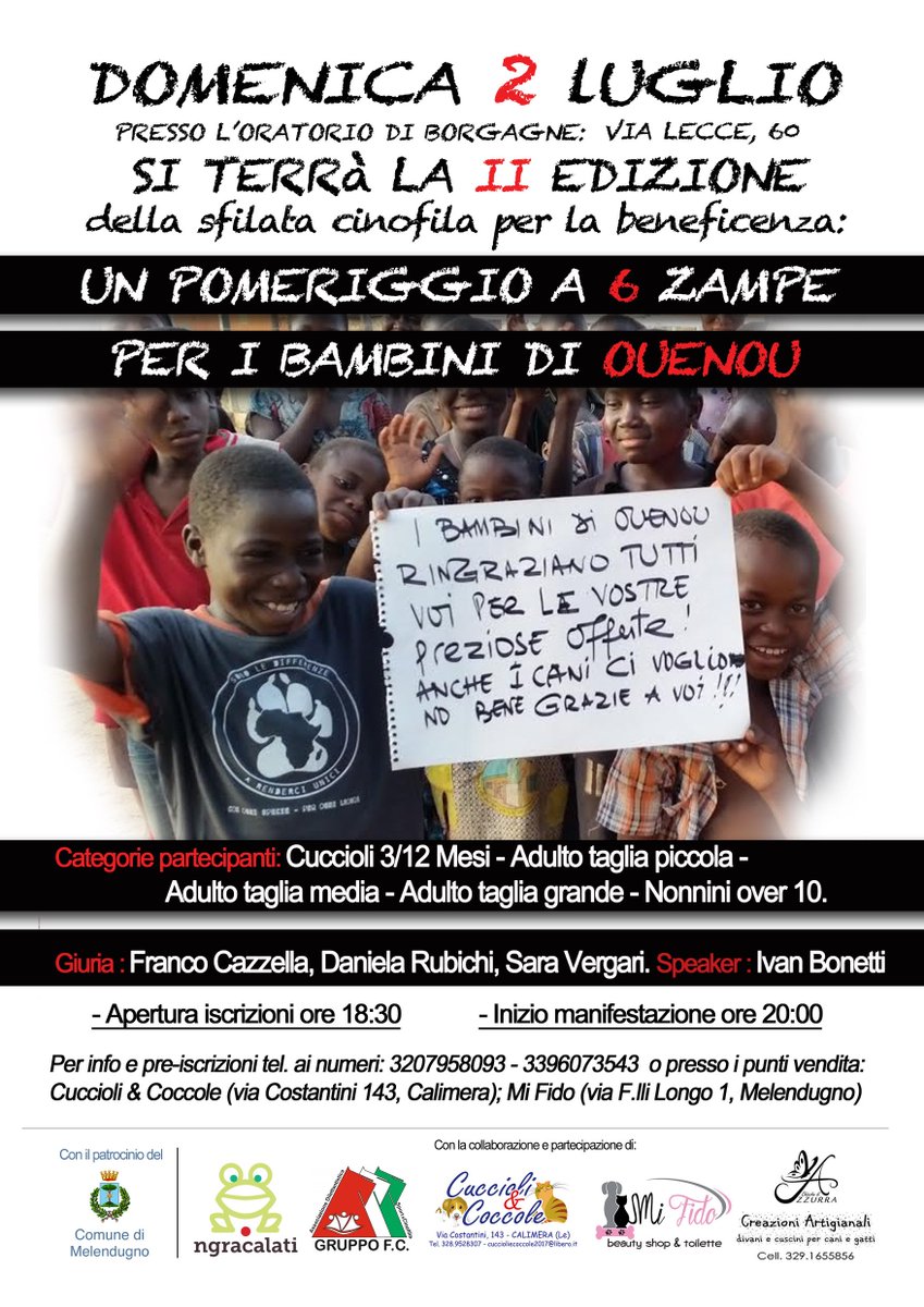 PalminaSurdo's tweet photo. Un pomeriggio a 6 zampe: amore per i nostri amici pelosi e solidarietà! Domani a #Borgagne, piccolo borgo autentico, frazione di Melendugno https://t.co/iUEM3zaJNK