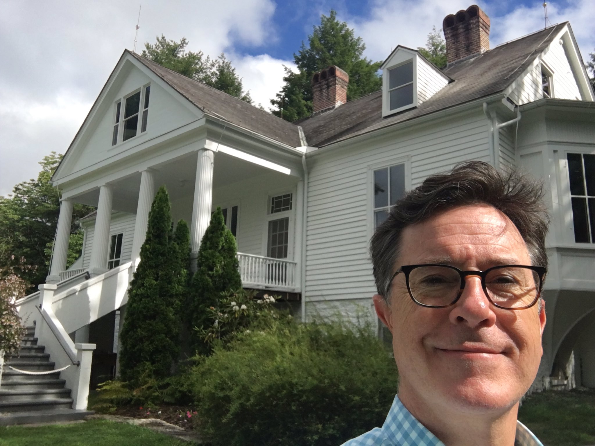 Stephen Colbert on X: "Carl Sandburg House, Flat Rock, NC- Traveling this  4th wknd? Share your brush with #AmericanGreatness https://t.co/IDqkrShlOO"  / X