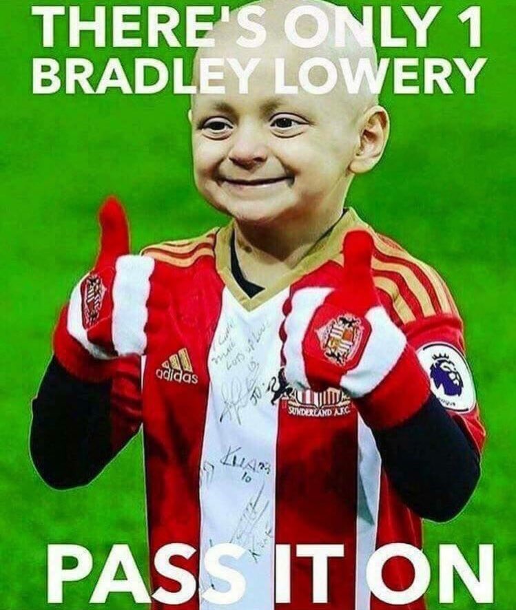 RETWEET this &amp; let's get <a href="/SunderlandAFC/">Sunderland AFC</a> to rename a stand...

"The Bradley Lowery Family Stand"

Come on social media - do us proud!
