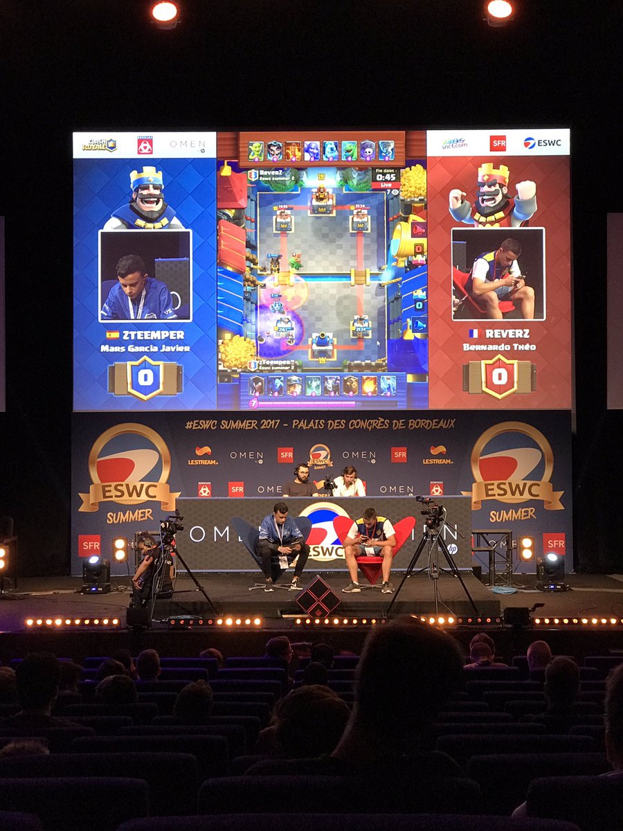 Ce matin à l'<a href="/eswc_fr/">ESWC FR</a> ! 😎 #ESWC #ESWCSummer #bordeaux #clashroyale #ClashRoyaleTournament