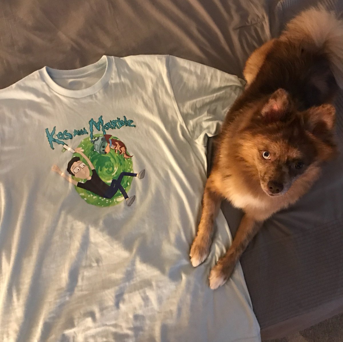 KOSDFF's tweet image. Giving away a "KOS and MARBLE" Rick and Morty Parody shirt to a few people that RETWEET this tweet!!