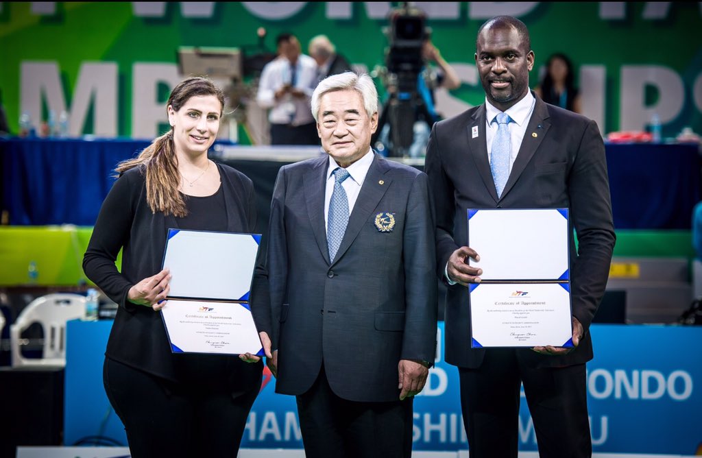 Quel plaisir d'avoir été élu avec <a href="/nadindawani/">Nadin Farid Dawani</a>  à la présidence de la Commission des athlètes de @WorldTaekwondo1 <a href="/FFTDA/">FFTaekwondo</a> <a href="/Paris2024/">Paris 2024</a>