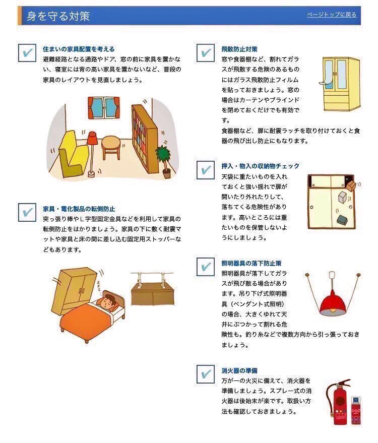 備えあれば憂いなし！今一度地震対策の備蓄品や避難場所をチェックしておこう！