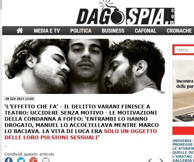 #RassegnaStampa #OffOffTheatre su @dagospia3 con L'Effetto Che Fa di Giovanni Franci , in scena dal #31Ottobre .