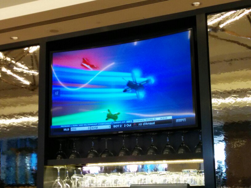 Yes, my friends, that is drone racing on the telly. #ESPN #DRL