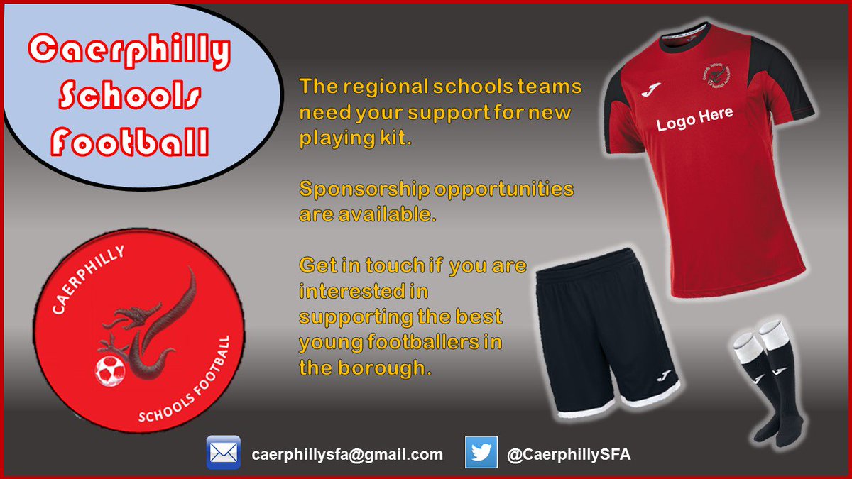 CaerphillySFA's tweet photo. ⚫🔴Sponsors Needed🔴⚫

We need your support, our regional teams need new kit. Please show your support. Email caerphillysfa@gmail.com https://t.co/YWu2kafuZy