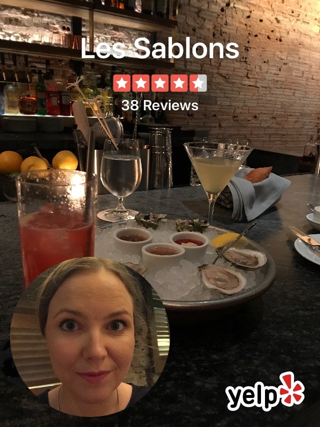 gaw2610's tweet photo. Absolutely lovely place! Beautiful cocktails &amp; amazing cocktails- 10/10 staff! (@ Les Sablons) #Yelp #Yelfie https://t.co/klE5fAnBmO https://t.co/E7lhi4Ivl3
