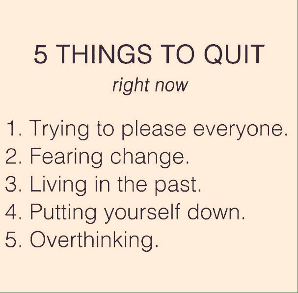 PopMathobela's tweet photo. 5 things to quit right now: https://t.co/zxv57cao19