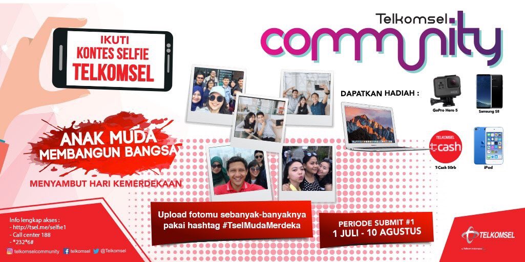 pasidigisociety's tweet image. Yuk buruan upload foto selfie kamu sebanyak-banyaknya. 
Info cek tsel.me/selfie1

#TselMudaMerdeka #pasidigisociety #LoopCorner1