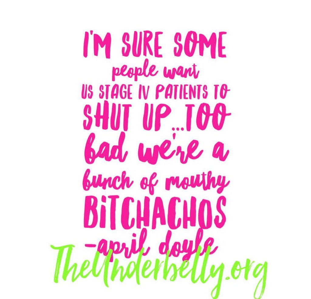 AnyaSilverPoet's tweet image. #sassysaturday #stage4needsmore #metsters @TheUnder_Belly @METUPorg @metavivor