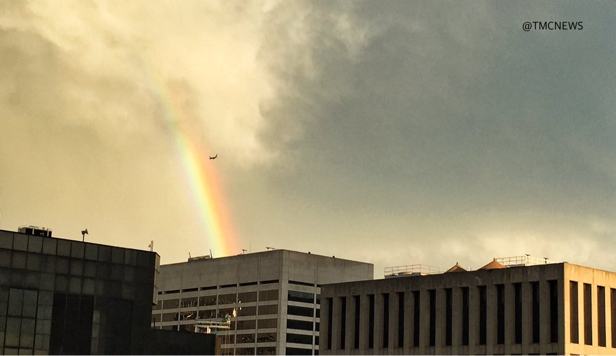 TMCNEWS's tweet photo. Rainbow over Manhattan today after a short rain blew through.
Shot from the @HyattCentricTSQ
#rainbow #DoubleRainbow #OnAssignmentNYC https://t.co/gVLuTBaDUH