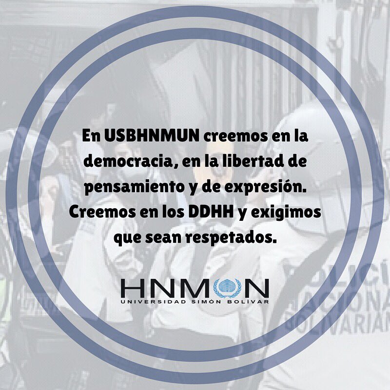 USBHNMUN's tweet image. COMUNICADO OFICIAL. #LiberenALaSimón