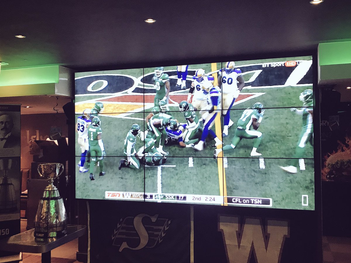 Seggie23's tweet photo. Just a "little" piece of home...At 3am in #London... #CFL #GreyCup #CFLGameDay #WPGvsSSK #Canada150 #ProjectMoose150 https://t.co/5Wiotjhb1y