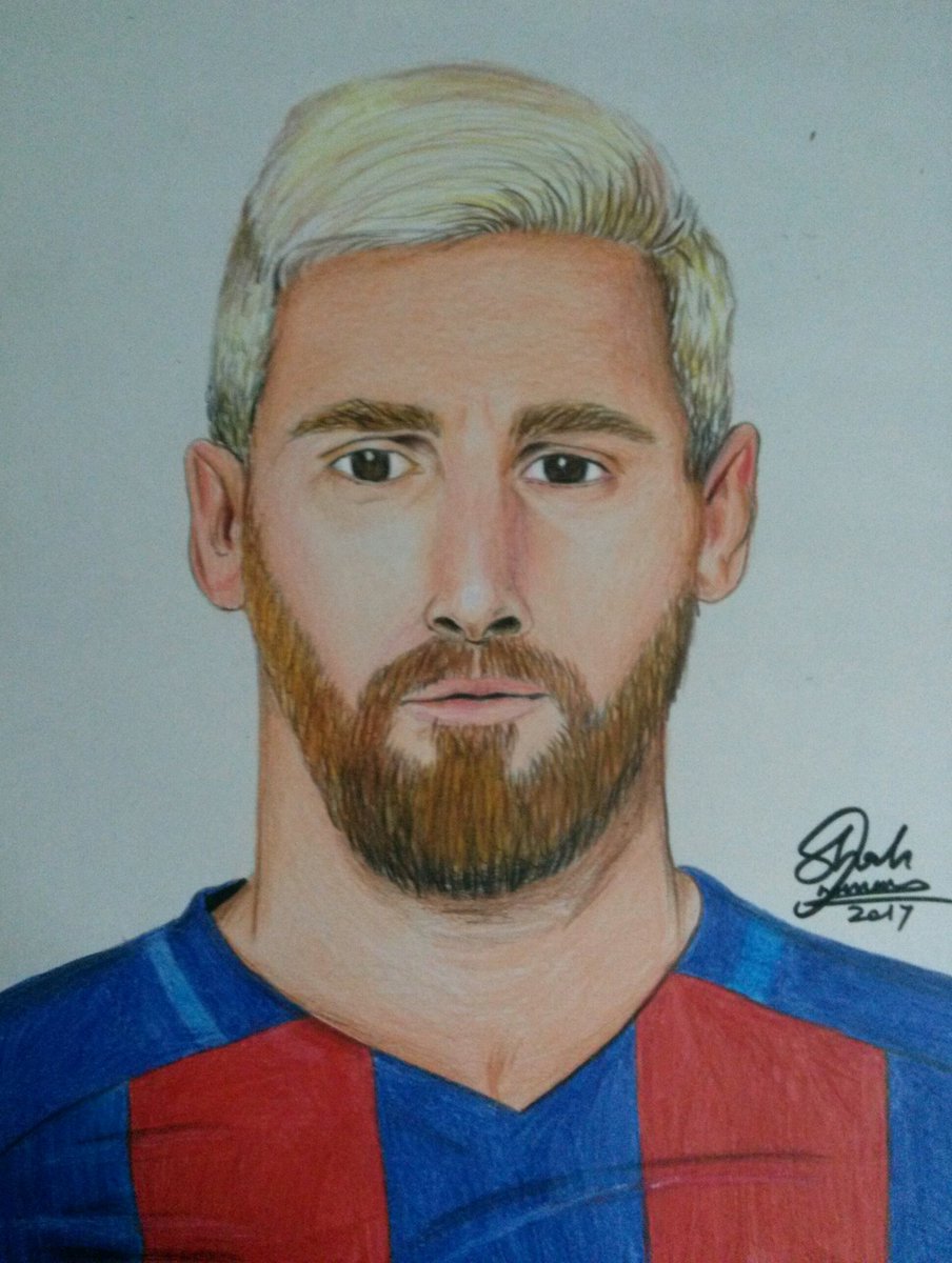 Nouman Shah Official On Twitter Color Portrait Of Lionel Messi