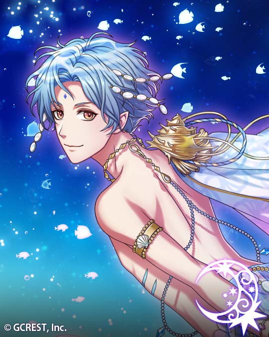 夢王国と眠れる100人の王子様 公式 王子紹介 人魚の国 ローレライのサラサ王子 Cv 鈴木裕斗 口数が少なくクールに見えるが 好奇心は旺盛 人間は悪い存在だと教えられて育ってきたが人間に興味がある 初めて話をした人間は アンキュラのダグラス