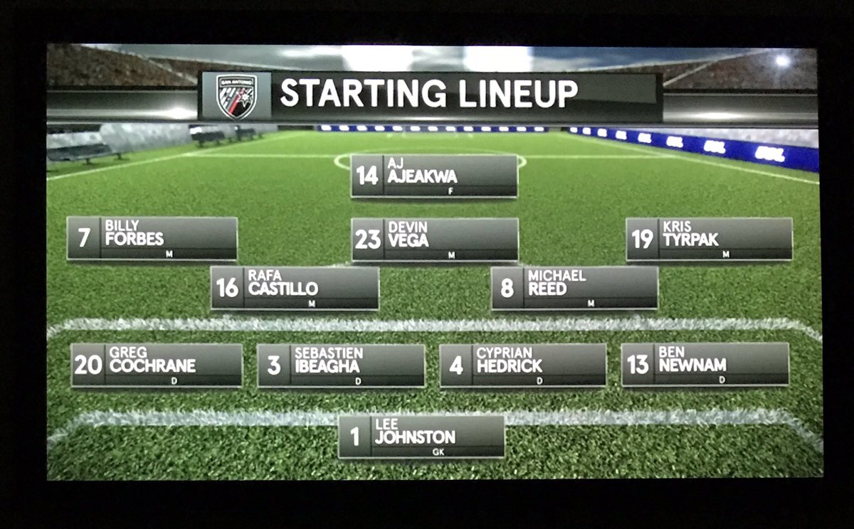 Great lineup - let's go <a href="/SanAntonioFC/">San Antonio FC</a>!