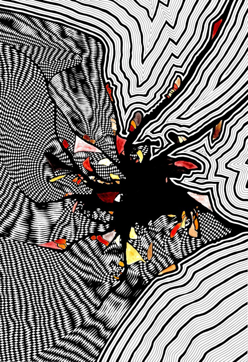 CTeofili's tweet photo. "Loss Of Concentration" by @CTeofili https://t.co/Y3GApUzT0s #lossofconcentration #ink #madeinitaly #contemporaryart #graphic #design #art https://t.co/4fH5sJQATY