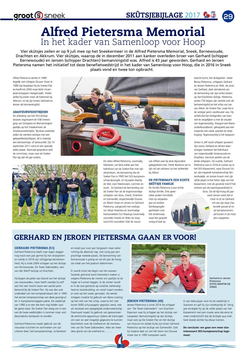 SamenloopSWF's tweet image. Bestuur &amp;amp; commissies @SamenloopSneekSWF varen 9 juli #AlfredPietersmaMemorial. Met trots en respect. Dank @Rabobank #SWF voor de sponsoring.