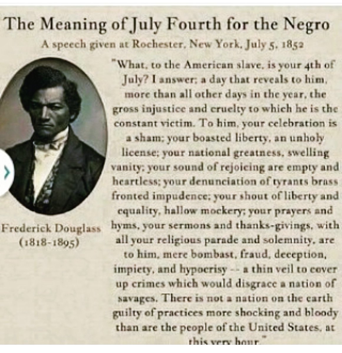 knsobrien's tweet photo. The 4th means zero to African-American people. We were slaves in 1776, still in slavery in 2017. #no4thforme🇺🇸 #woke https://t.co/UHpRYnnwac