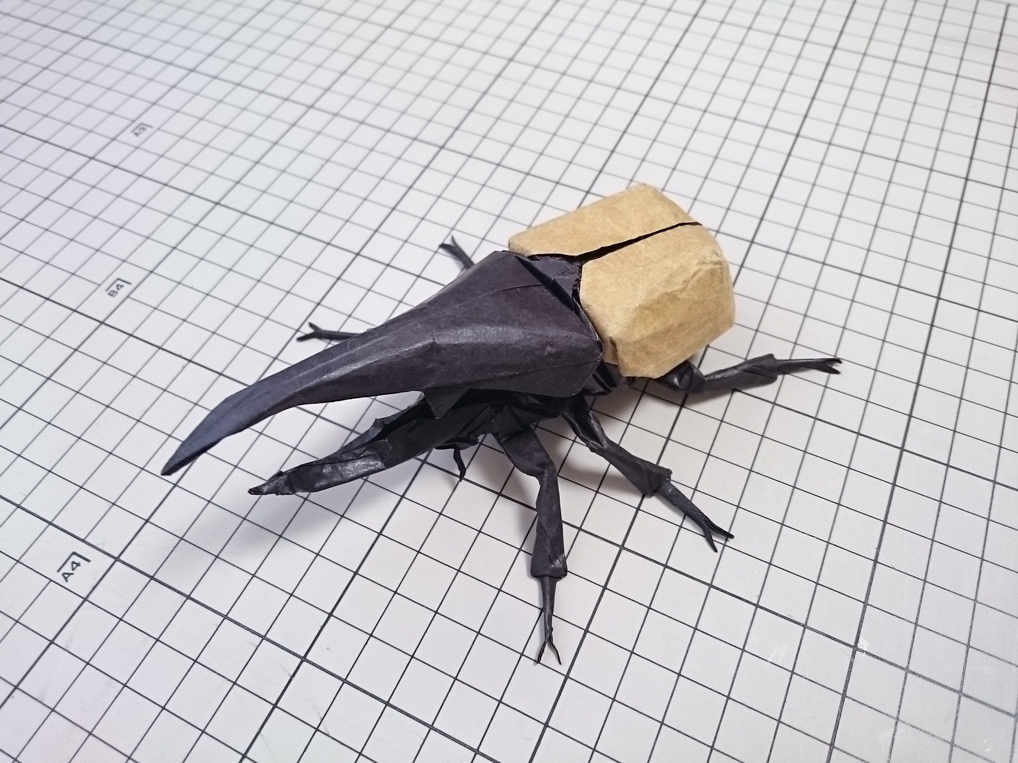 S 神谷さんのヘラクレスオオカブト 折り紙作品 S 神谷さんのヘラクレスオオカブト 折り紙作品