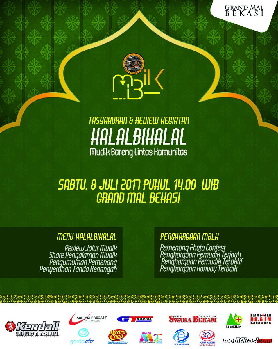Nyook hadir peserta MBLK2017

#MBLK2017 
#MUDIK492 #MudikBarengKendallOil #Retail_Adhimix #BerkahSenyum_MBLK