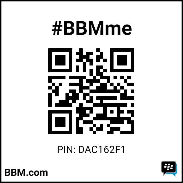 #BBMme PIN: DAC162F1