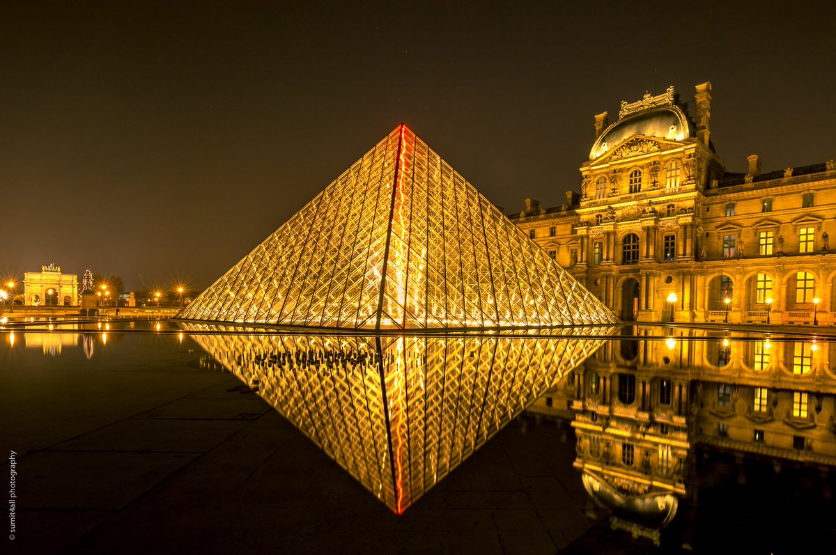 sumit4allphotos's tweet photo. Every week I share photos from #ParallelCities project. This week I am sharing #NightCityscape pics. This is #MuseeDuLouvre in #Paris https://t.co/AHYGilT3Sl