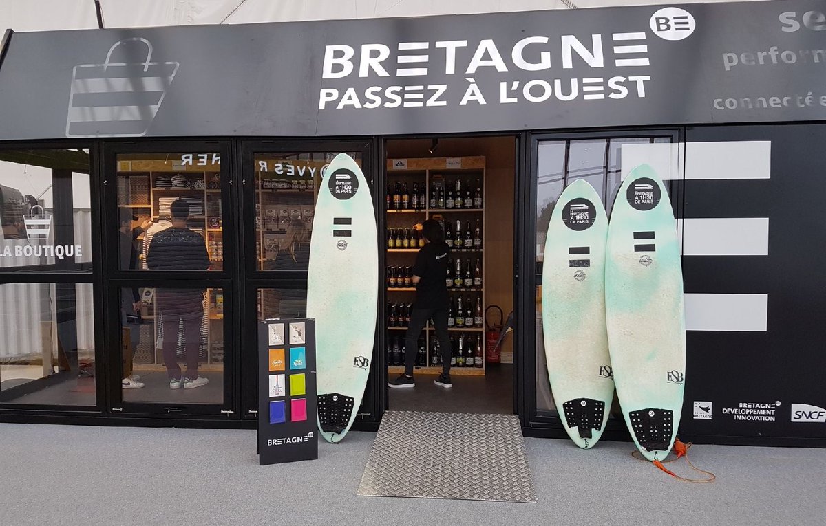 #Passezalouest c'est aussi 5 boutiques éphémères en gare LGV à Rennes, Saint-Malo, Saint-Brieuc, Vannes et Auray !