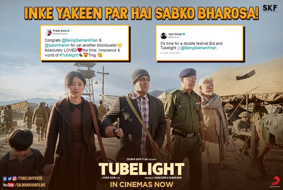 Tubelight (@tubelightkieid) on Twitter photo Celebrate Sunday with your family and #Tubelight in cinemas near you! ๐โโ๏ธ
Book your seats here - bit.ly/Tubelight-Bookโฆ
<a href="/BeingSalmanKhan/">Salman Khan</a> Celebrate Sunday with your family and #Tubelight in cinemas near you! ๐โโ๏ธ
Book your seats here - bit.ly/Tubelight-Bookโฆ
<a href="/BeingSalmanKhan/">Salman Khan</a>