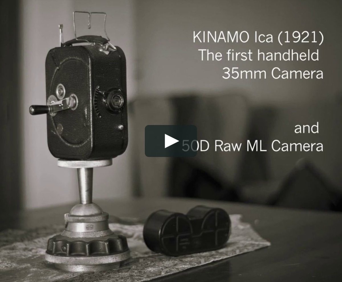 Kinamofilms's tweet photo. So charmed by this first hand held camera The KINAMO  that we named our company after it  https://t.co/jMYzu7xLvR #throwback https://t.co/gqGBww9udg