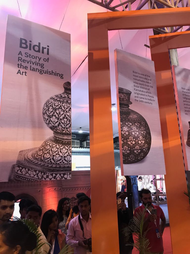 Guess what? namma Karnataka artefact showcase  -Bidari Kala #TextilesIndia2017 <a href="/smritiirani/">Smriti Z Irani</a> <a href="/BJP4Karnataka/">BJP Karnataka</a>