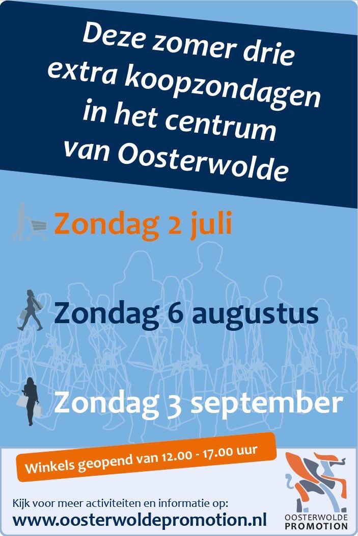 Vandaag extra #koopzondag in #Oosterwolde van 12.00 - 17.00 uur.