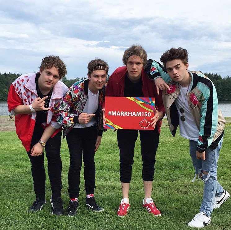 strutent's tweet photo. #Winnipeg pop band @panicland performed a blistering set in Markham on #CanadaDay to celebrate #Canada150! 📸 #Panicland https://t.co/EDhwp3mk0u