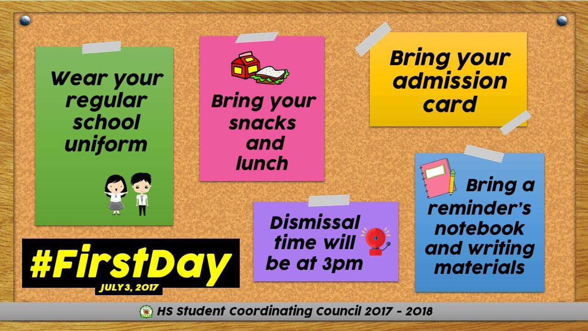 spcp_scc's tweet photo. Paulinians! Are you ready for the first day of school? Here are a few reminders for tomorrow's big day. https://t.co/8634gc5lQQ