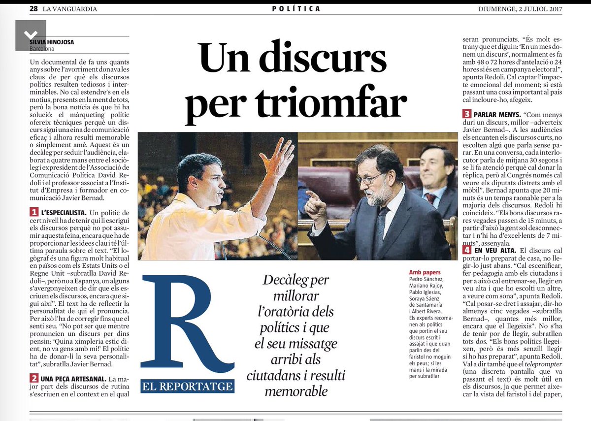 MasterEventsM's tweet image. Avui a @LaVanguardia 🔟conceptes clau per fer un bon #discurs #oratòria #temesquehemtreballat #masterprotocolblanquerna