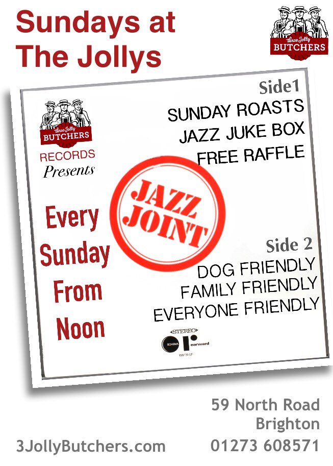 As easy as Sunday Afternoons....Sunday Jazz Joint at The Jollys....