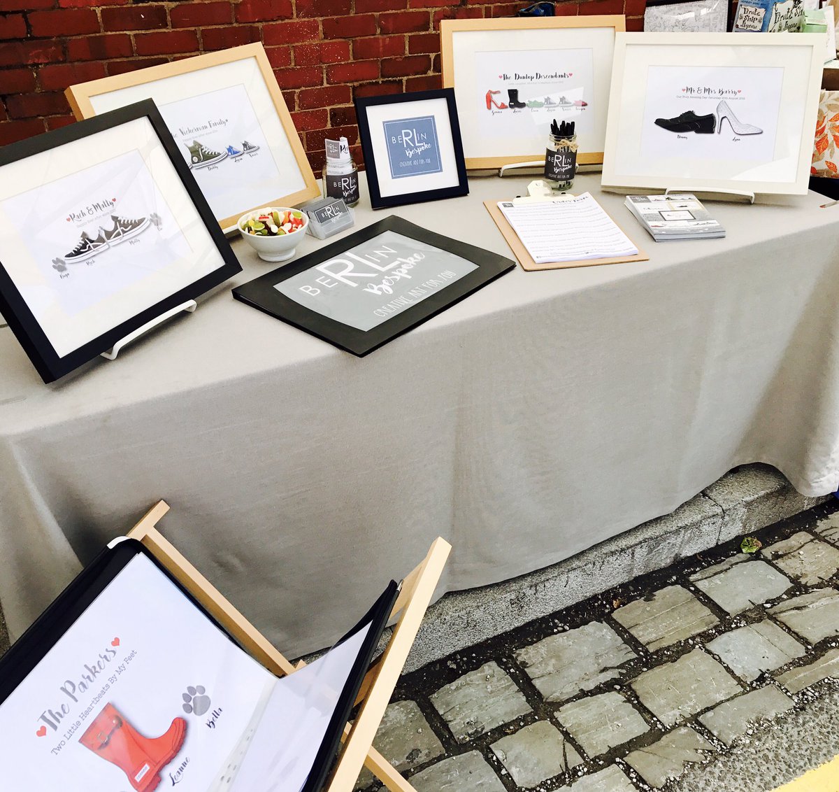 All set up for today's market on Shaw Road, Heaton Moor. We're here 11am-3pm outside Tusk so pop down and say hello!